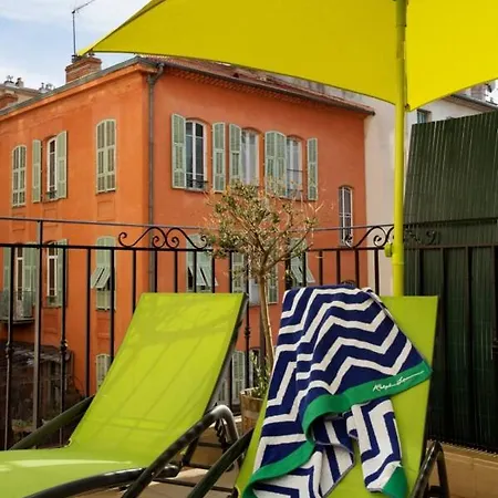 F2 Terrasse, Moderne, Hyper Centre, Clim, Ascenseur- Dubouchage * Niza