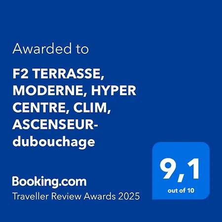 F2 Terrasse, Moderne, Hyper Centre, Clim, Ascenseur- Dubouchage Nizza